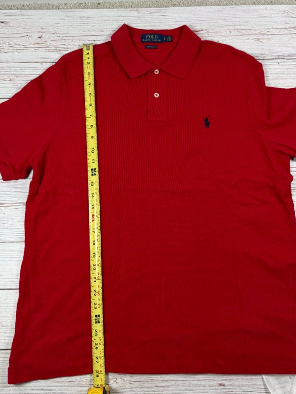 Polo Ralph Lauren Red Classic Fit Short Sleeve Polo Shirt - Picture 5 of 8
